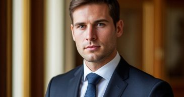 Человек в деловом костюме